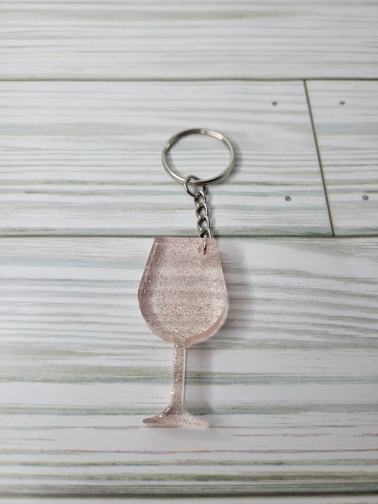 Wineglass Keychain